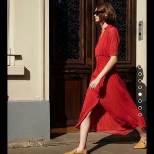 Zara Elastic waist long dress